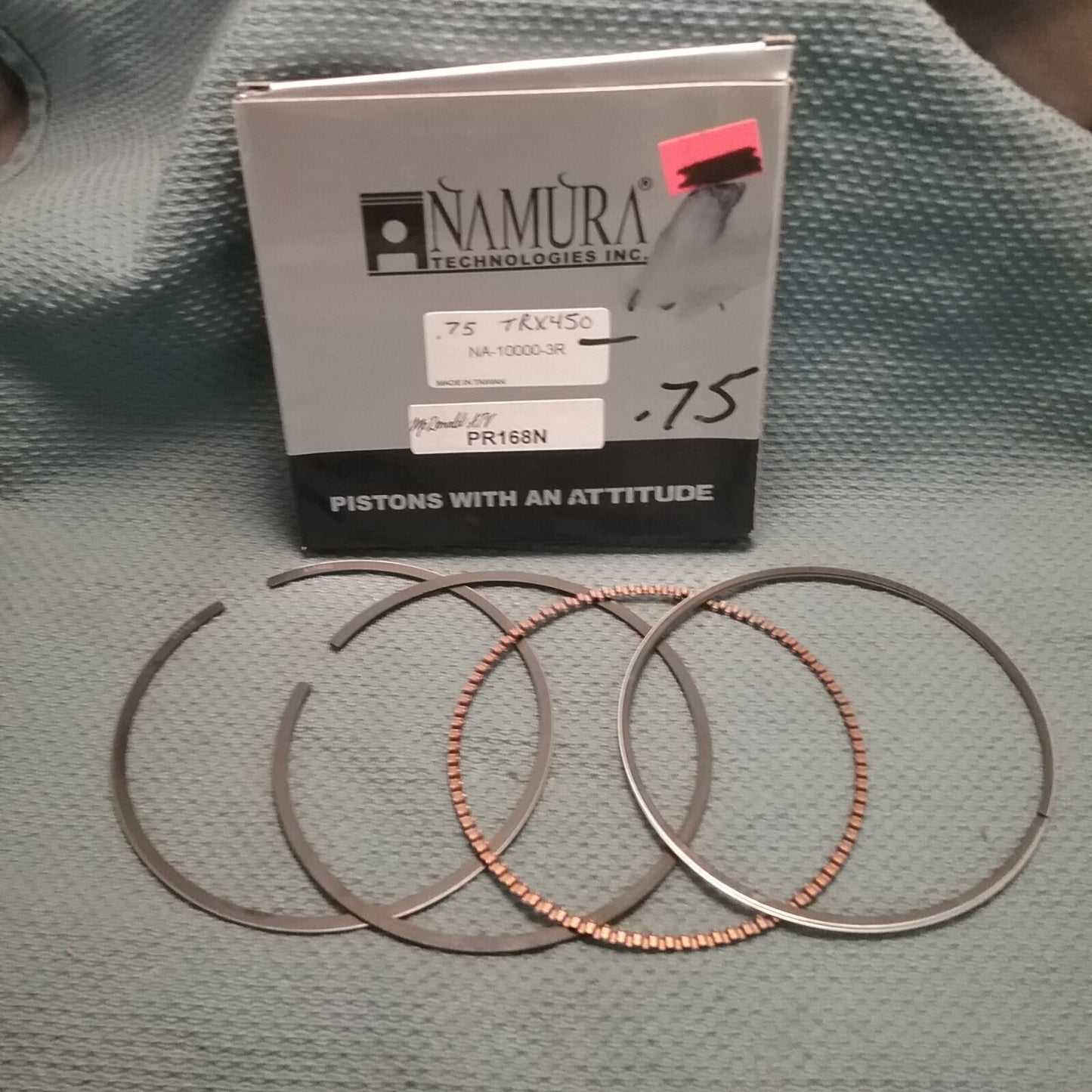 NEW NAMURA NA-10000-3R Piston Ring Set 90.71mm .75 HONDA TRX450 98-04