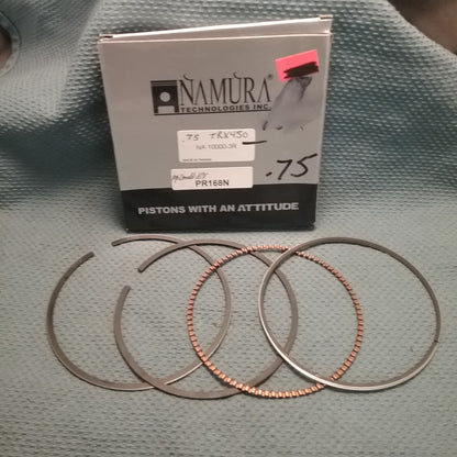 NEW NAMURA NA-10000-3R Piston Ring Set 90.71mm .75 HONDA TRX450 98-04
