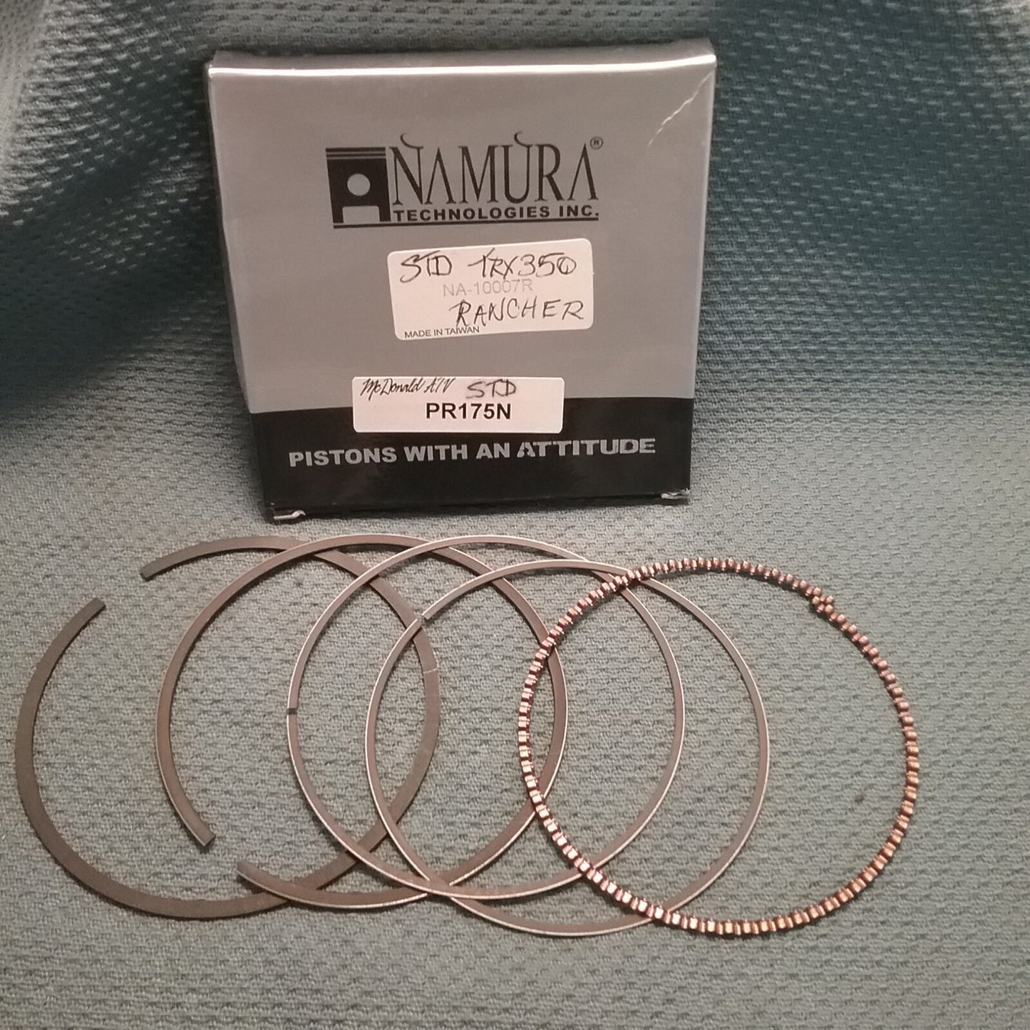 NEW NAMURA NA-10007R Piston Ring Set Standard Bore 78.5mm HONDA TRX350 00-06