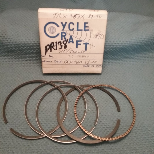 NEW CYCLE CRAFT 75-23038 PISTON RINGS 74MM .75 HONDA ATC250ES 87-89