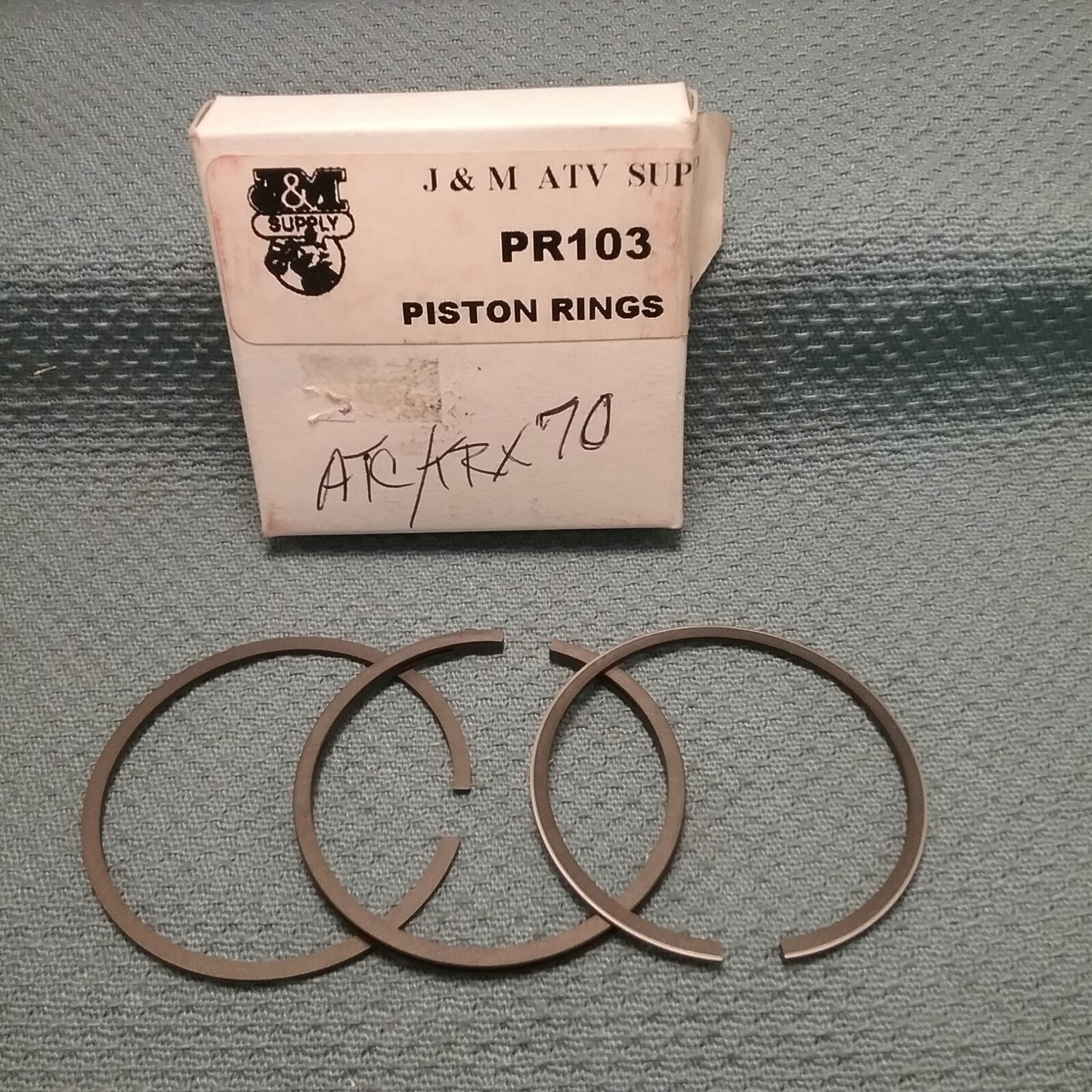 NEW J&M SUPPLY PR103 PISTON RING SET .50 OS HONDA 13030-087-003 ATC/TRX70 79-85