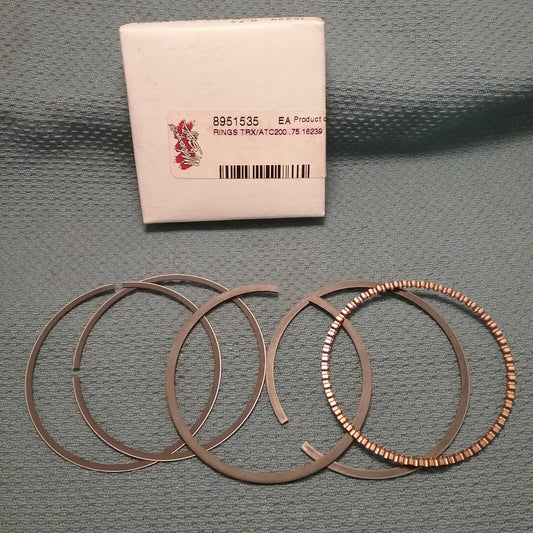 NEW MOTORCYCLE STUFF 8951535 PISTON RING KIT .75 HONDA 13011-MEB-670 TRX/ATC200