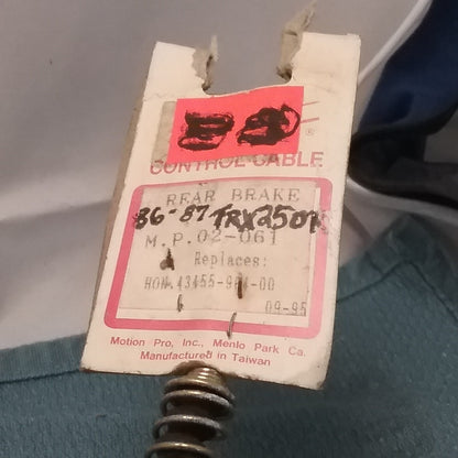 NEW MOTION PRO 02-061 REAR BRAKE CABLE REPLACES HONDA 43455-964-00