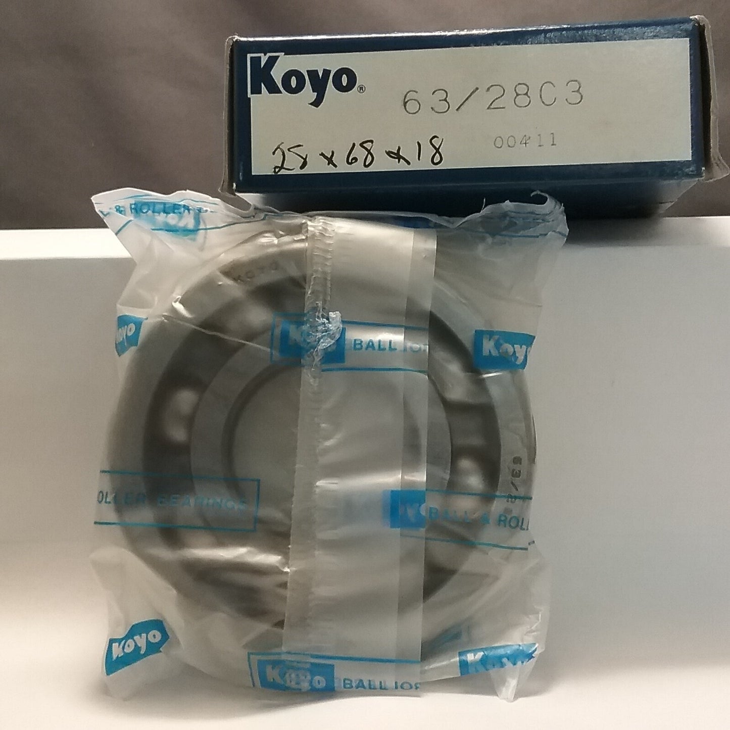 NEW KOYO 63-28C3 BEARING, RADIAL BALL 28X68X18 HONDA GL1200I AC 1984-1985