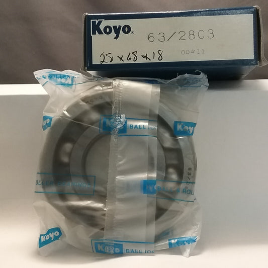 NEW KOYO 63-28C3 BEARING, RADIAL BALL 28X68X18 HONDA GL1200I AC 1984-1985