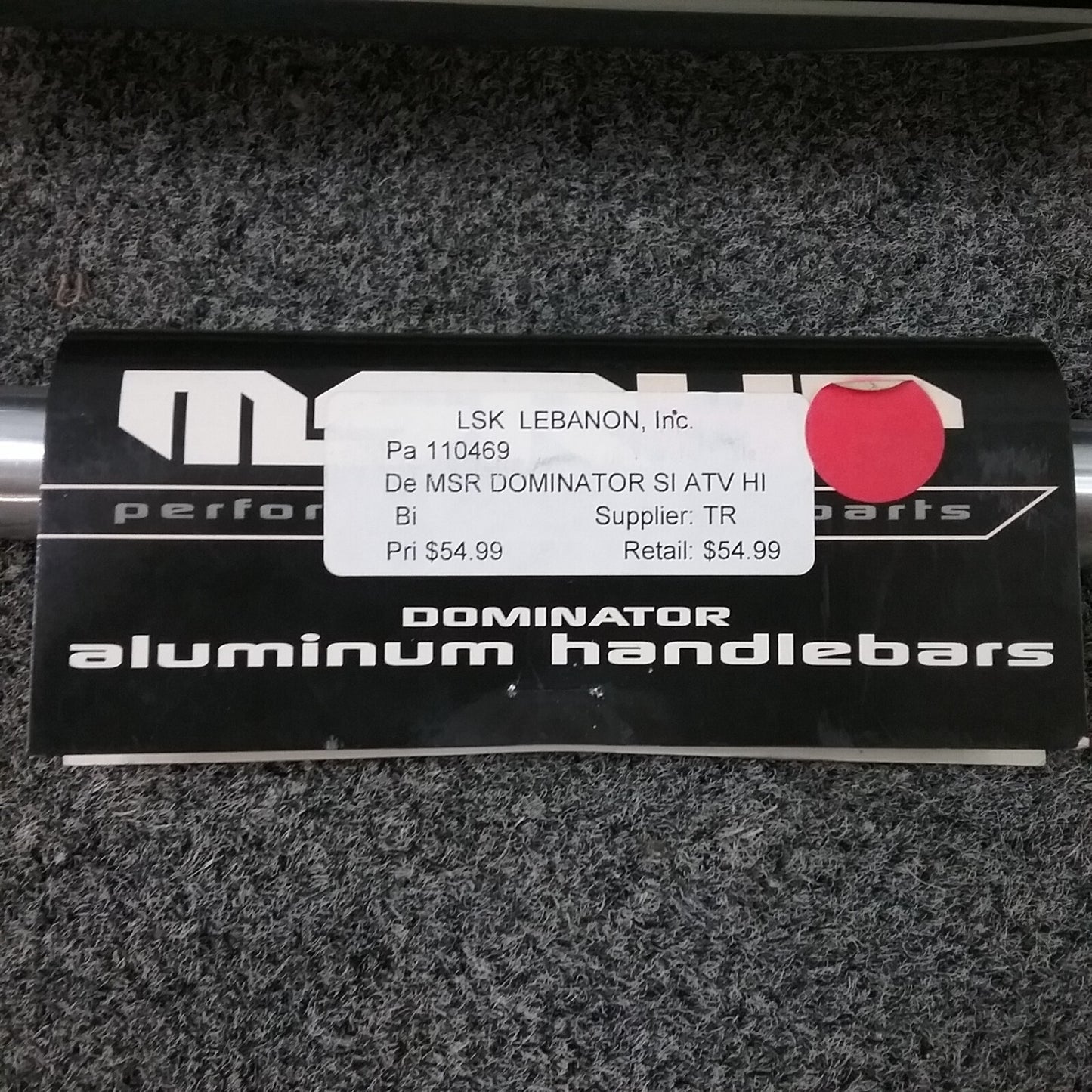 NEW MSR DOMINATOR  110469 7/8" ALUMINUM 6" Rise Hanger SILVER Handlebar HI