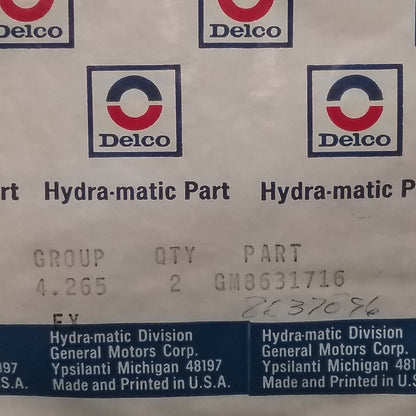 QTY 2 NEW GENIUNE AC DELCO 8637096 VALVE BODY SPACER GASKET GM 8631716