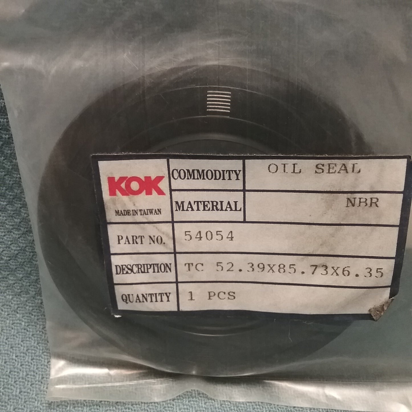 NEW KOK 54054 OIL SEAL 52.39X85.73X6.35, MAINSHAFT CLUTCH SIDE BIG TWIN 84-94