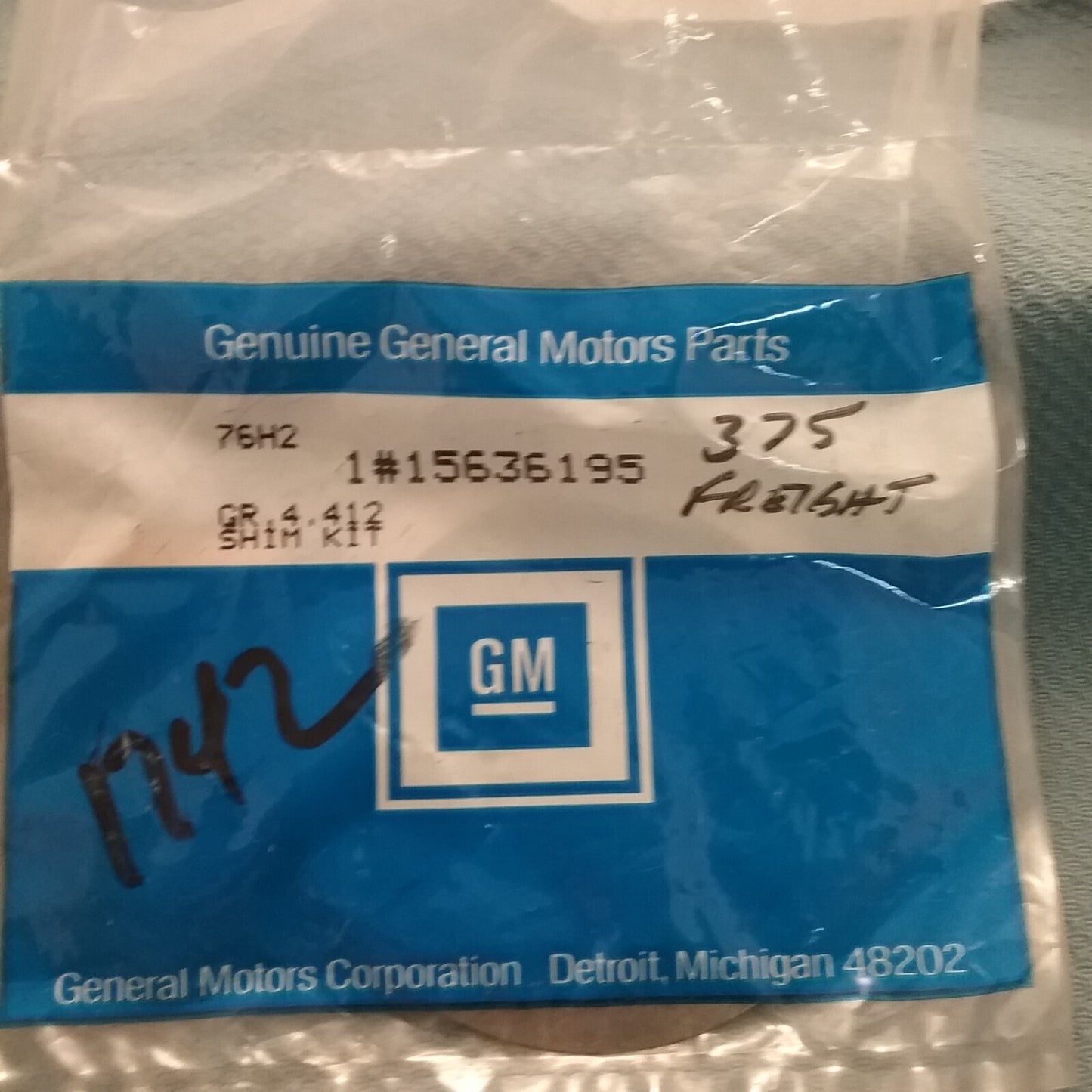 NEW GENUINE GM 15636195 Shim, Mainshaft Rear Bearing (.0165, .0175)