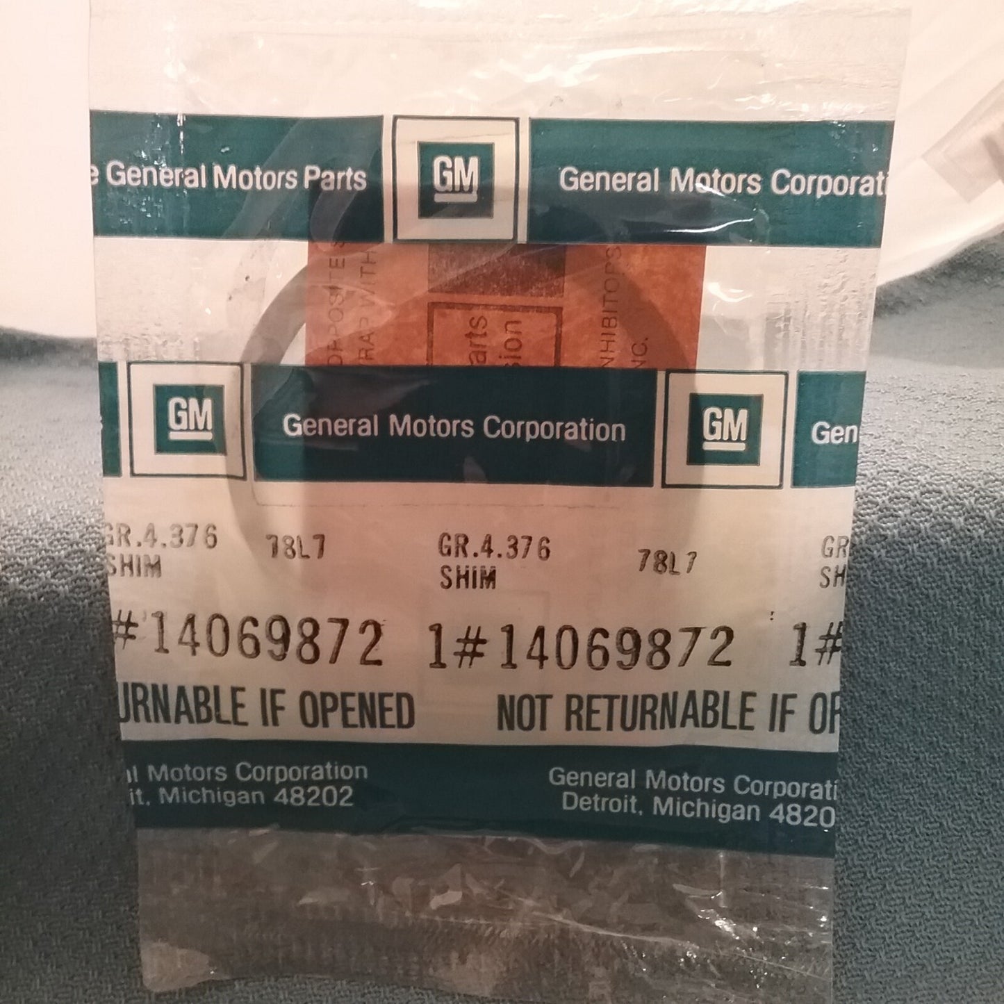 NEW GENUINE GM 14069872 Manual Transmission .028 in Clutch Gear Bearing Shim