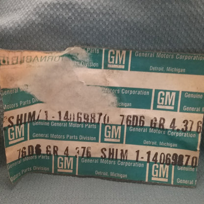 NEW GENUINE GM 14069870 Manual Transmission .026 in Clutch Gear Bearing Shim