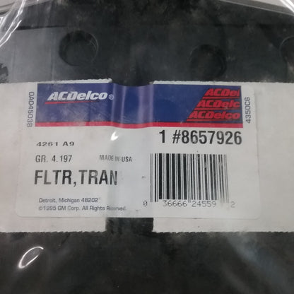 NEW ACDELCO 8657926 Automatic Transmission Fluid Filter Kit with Gasket and Seal