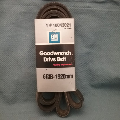NEW GENUINE GM 10043021 Serpentine Belt 6 RIB-1920 MM GR. 1.066