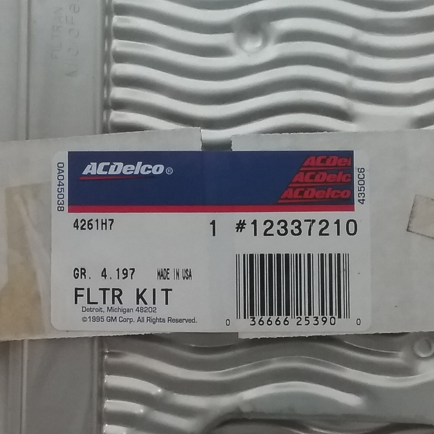 NEW ACDELCO 12337210 Automatic Transmission Fluid Filter Kit