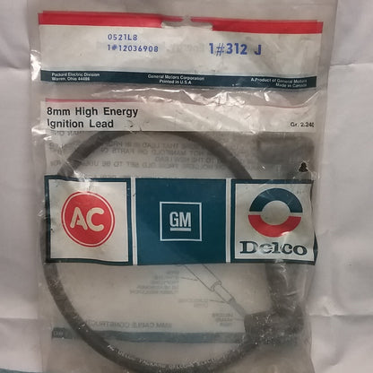 NEW ACDELCO 312J 8MM HIGH ENERGY IGNITION LEAD GM 12036908