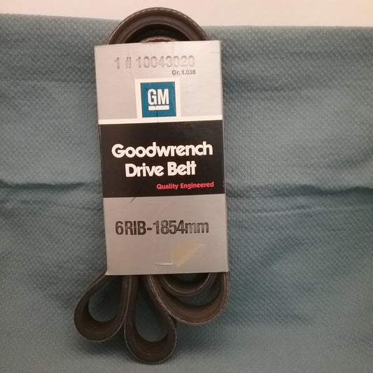 NEW GENUINE GM 10043020 Serpentine Belt 6 RIB-1854 MM GR. 1.066