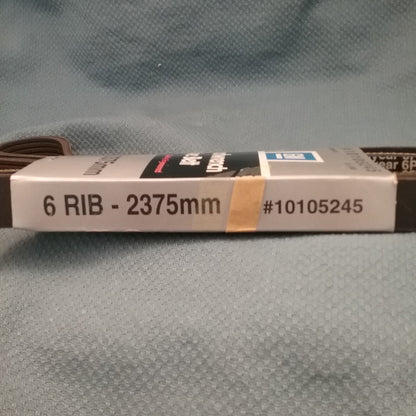 NEW GENUINE GM 10105245 Serpentine Belt 6 RIB-2375 MM GR. 1.066