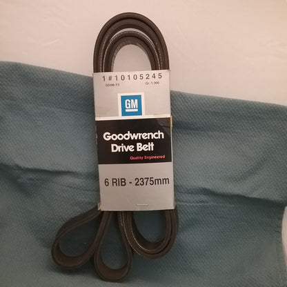 NEW GENUINE GM 10105245 Serpentine Belt 6 RIB-2375 MM GR. 1.066