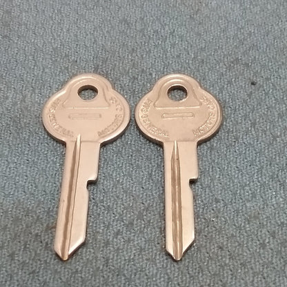 QTY 2 NEW CURTIS B-11 BLANK KEY FOR GM