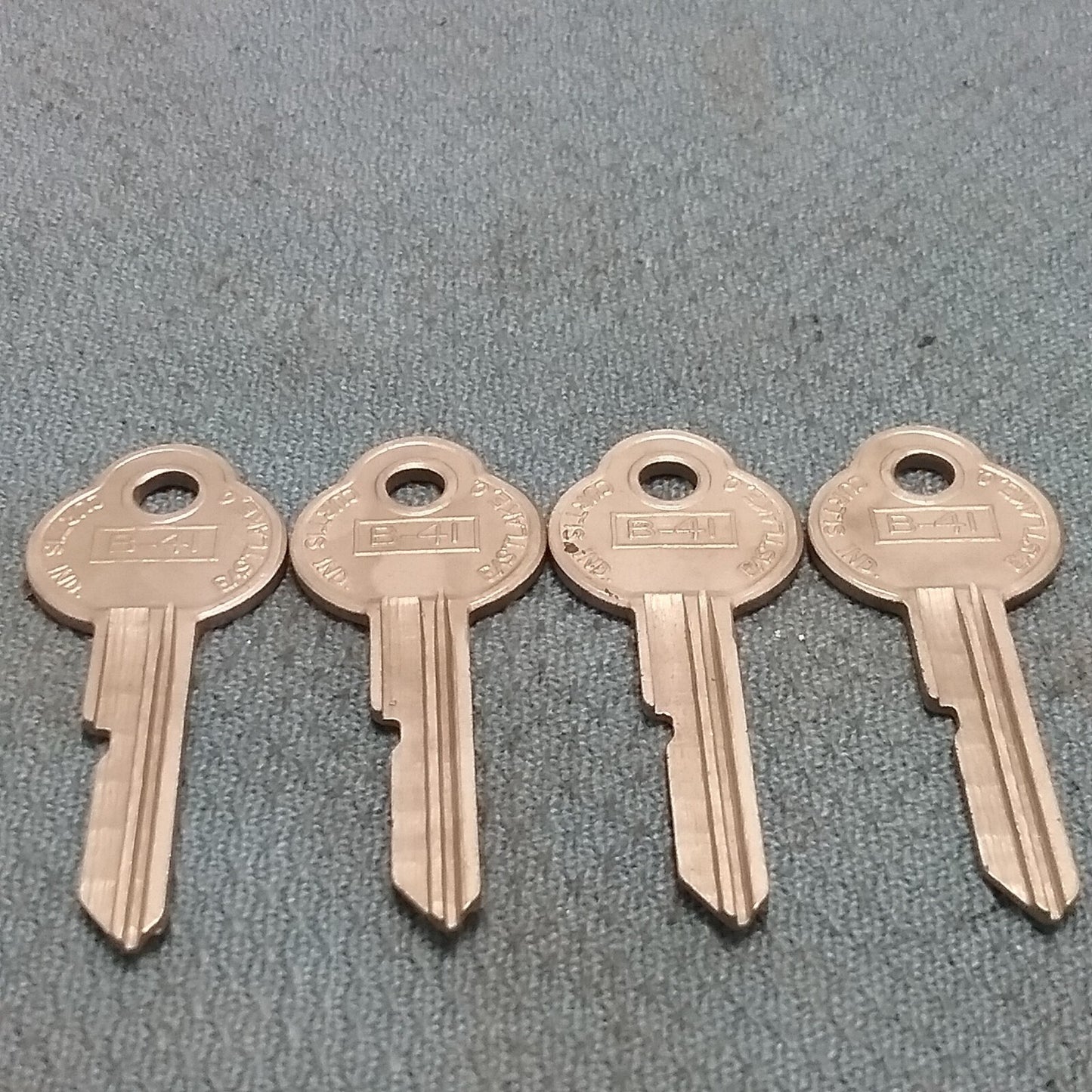 QTY 4 NEW CURTIS B-41 KEY BLANK FOR GM