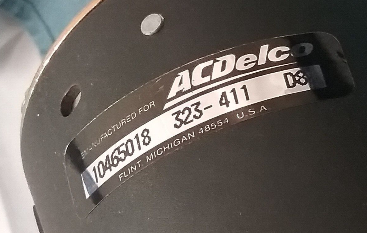 ACDELCO 323-411 REMANUFACTURED STARTER MOTOR GM 10465018