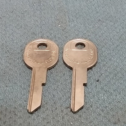 QTY 2 NEW CURTIS B49 B BLANK KEY FOR GM