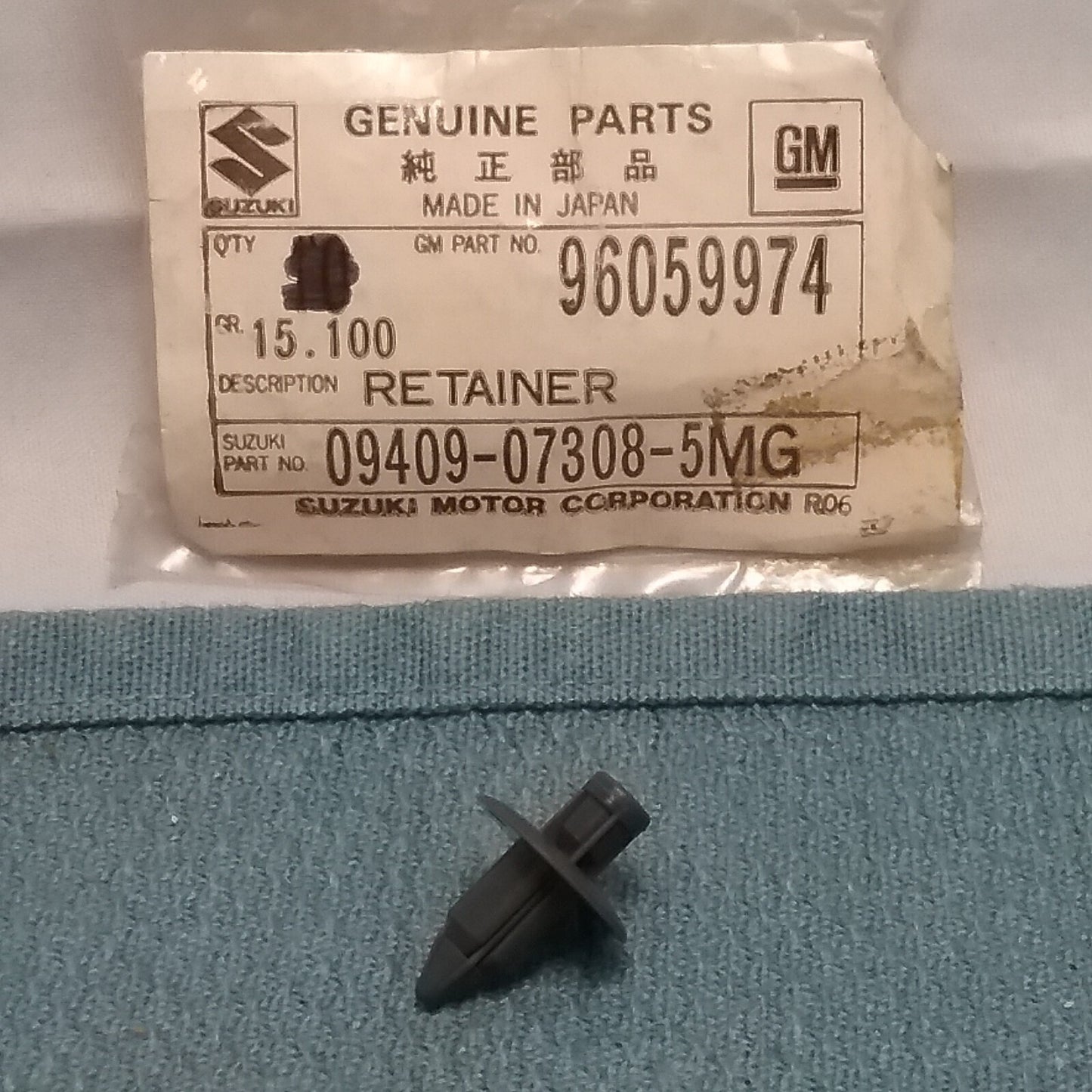 NEW GM 96059974 RETAINER-TRIM PUSH-IN SUZUKI 09409-07308-5MG