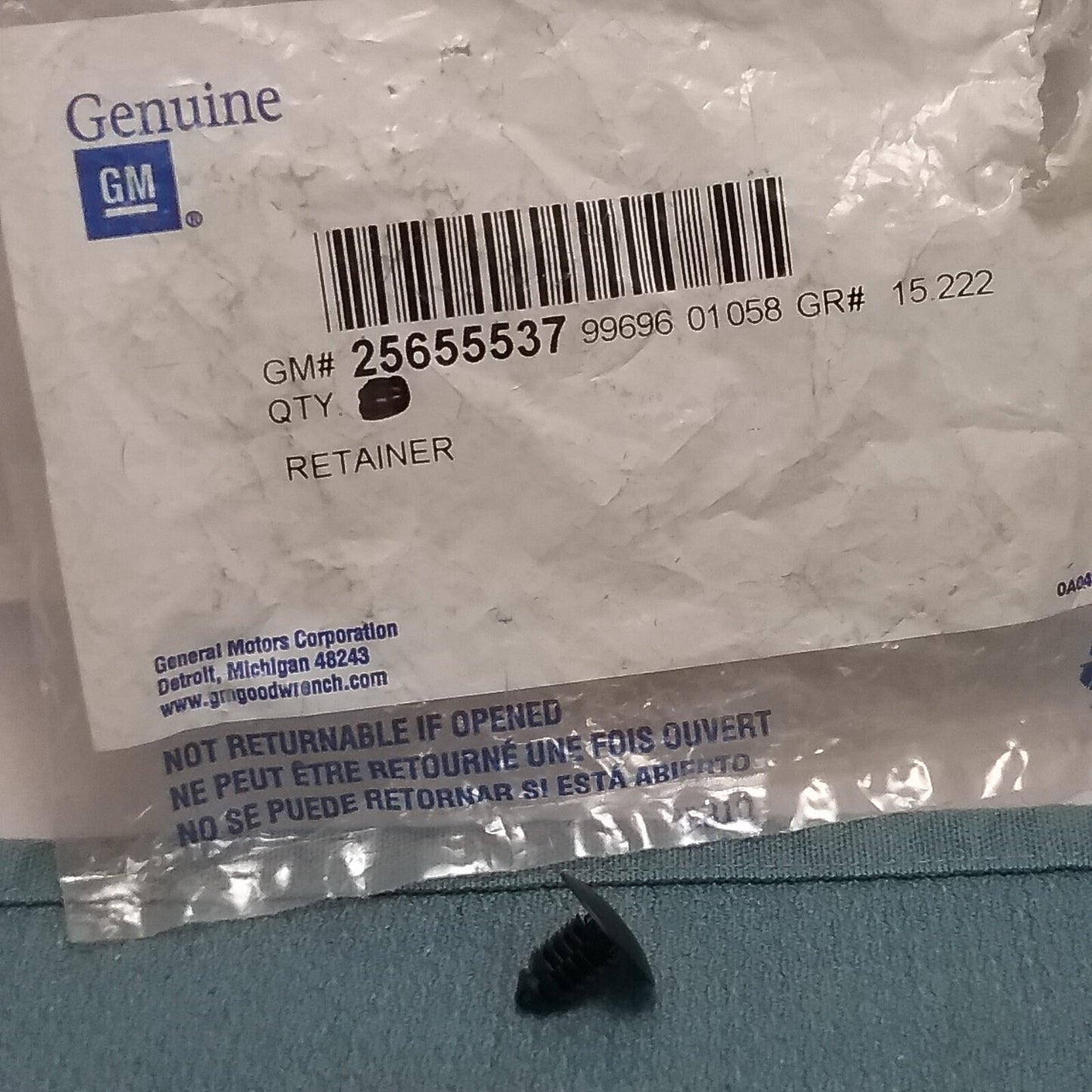 NEW GM 25655537 MULTI-PURPOSE RETAINER