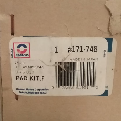 NEW ACDLCO 171-748 Pad Kit, Front Disc Brake GM 94855746 94858707