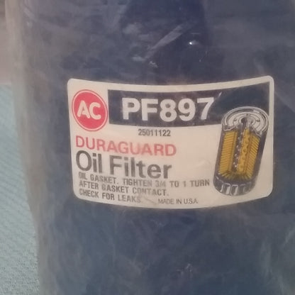 NEW ACDELCO PF897 DURAGUARD OIL FILTER GM 25011122