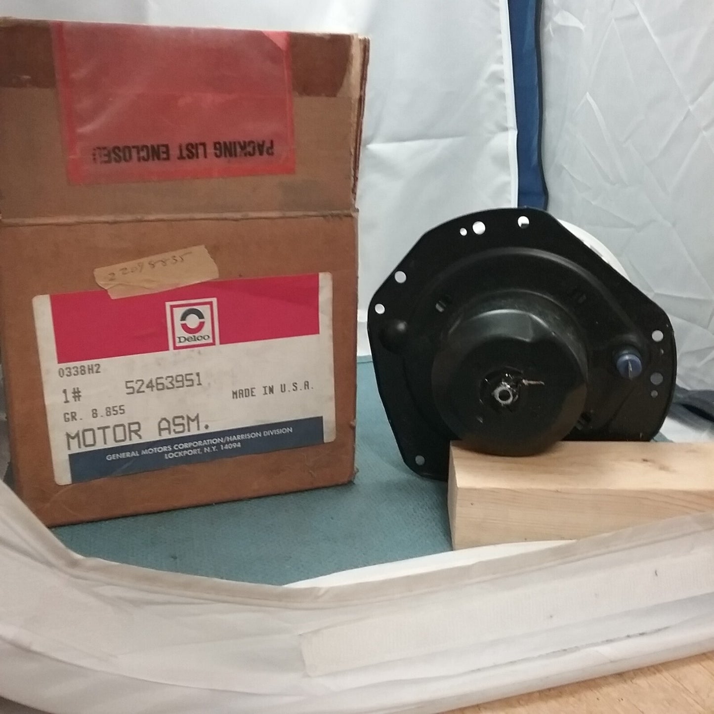 NEW ACDELCO 15-8553 HEATING AND AIR CONDITIONING AUXILIARY MOTOR GM 52463951