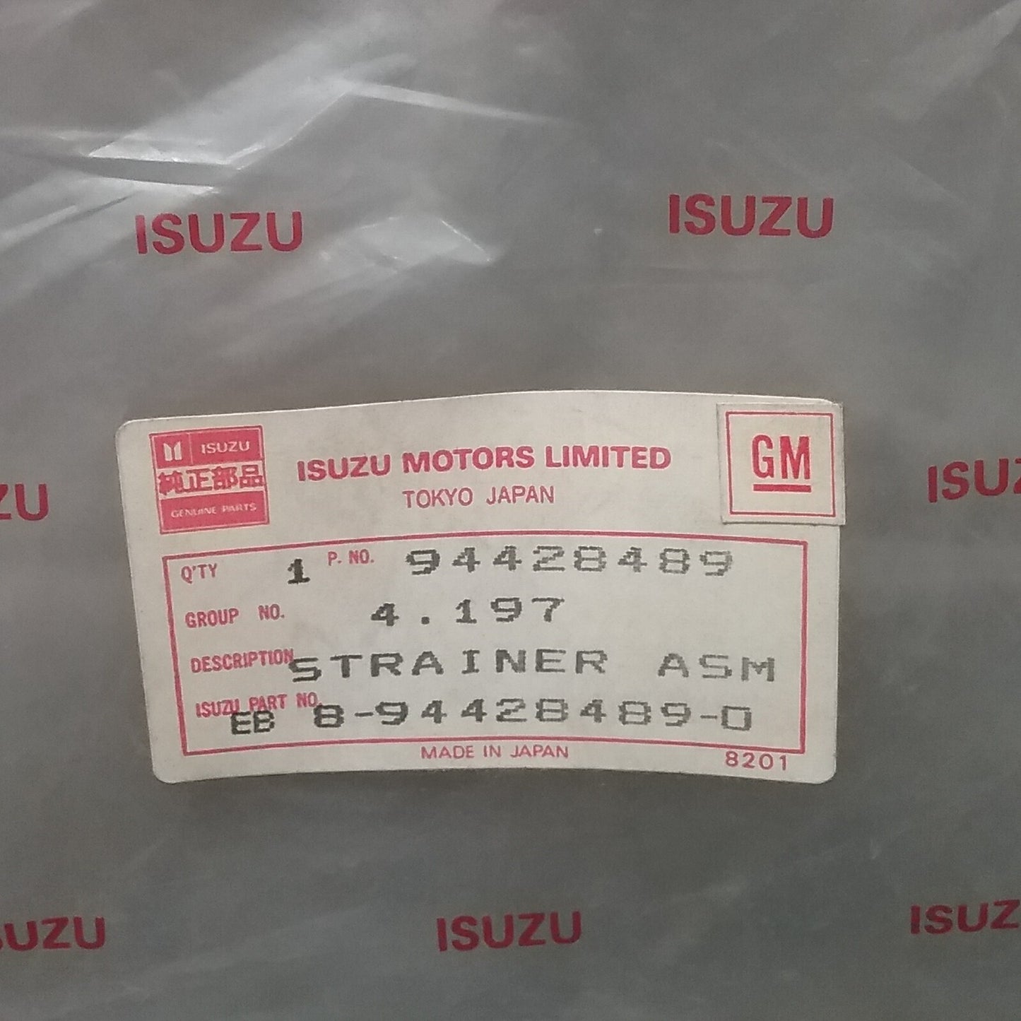 NEW ISUZU 8-94428489-0 Filter, Automatic Transmission Oil GM 94428489