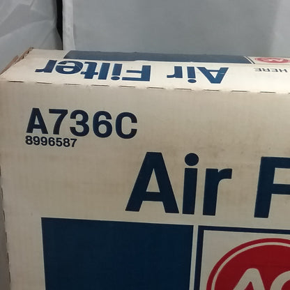 NEW ACDELCO A736C ELEMEMT, AIR CLEANER INTAKE GM 08996587