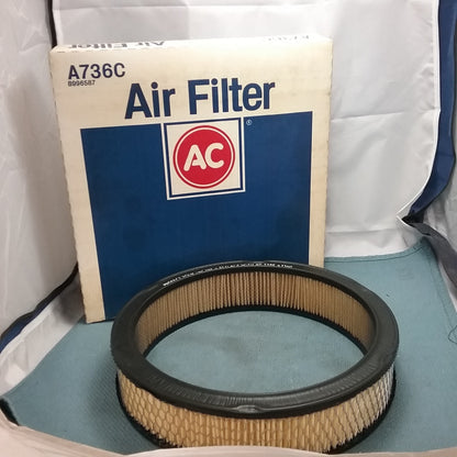 NEW ACDELCO A736C ELEMEMT, AIR CLEANER INTAKE GM 08996587