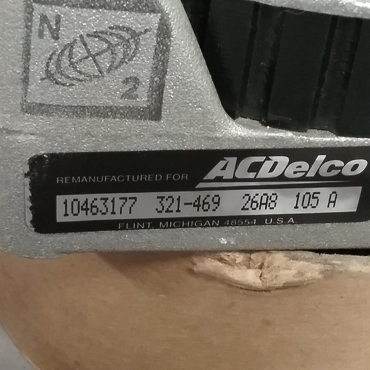NEW ACDELCO 321-469 Alternator Assembly, Remanufactured GM 10463177