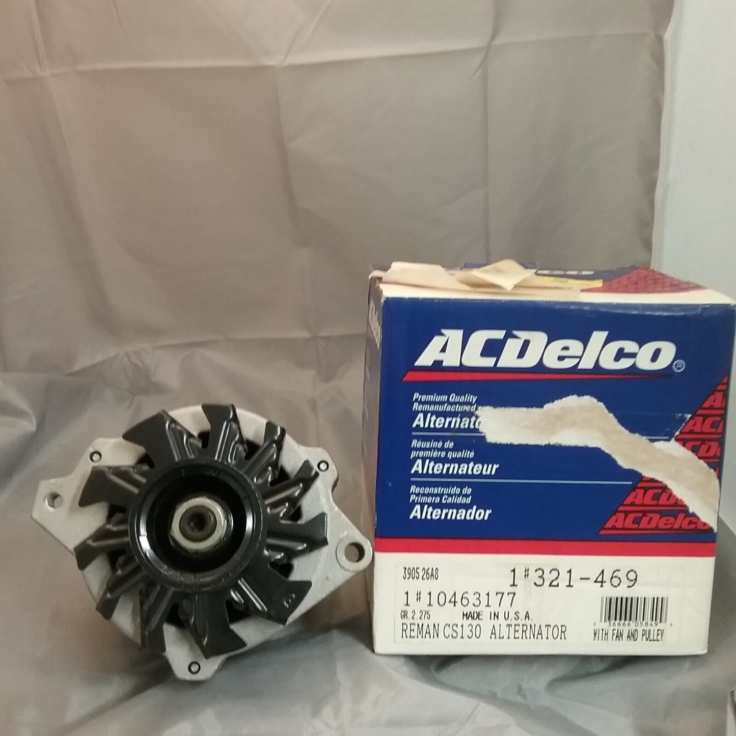 NEW ACDELCO 321-469 Alternator Assembly, Remanufactured GM 10463177