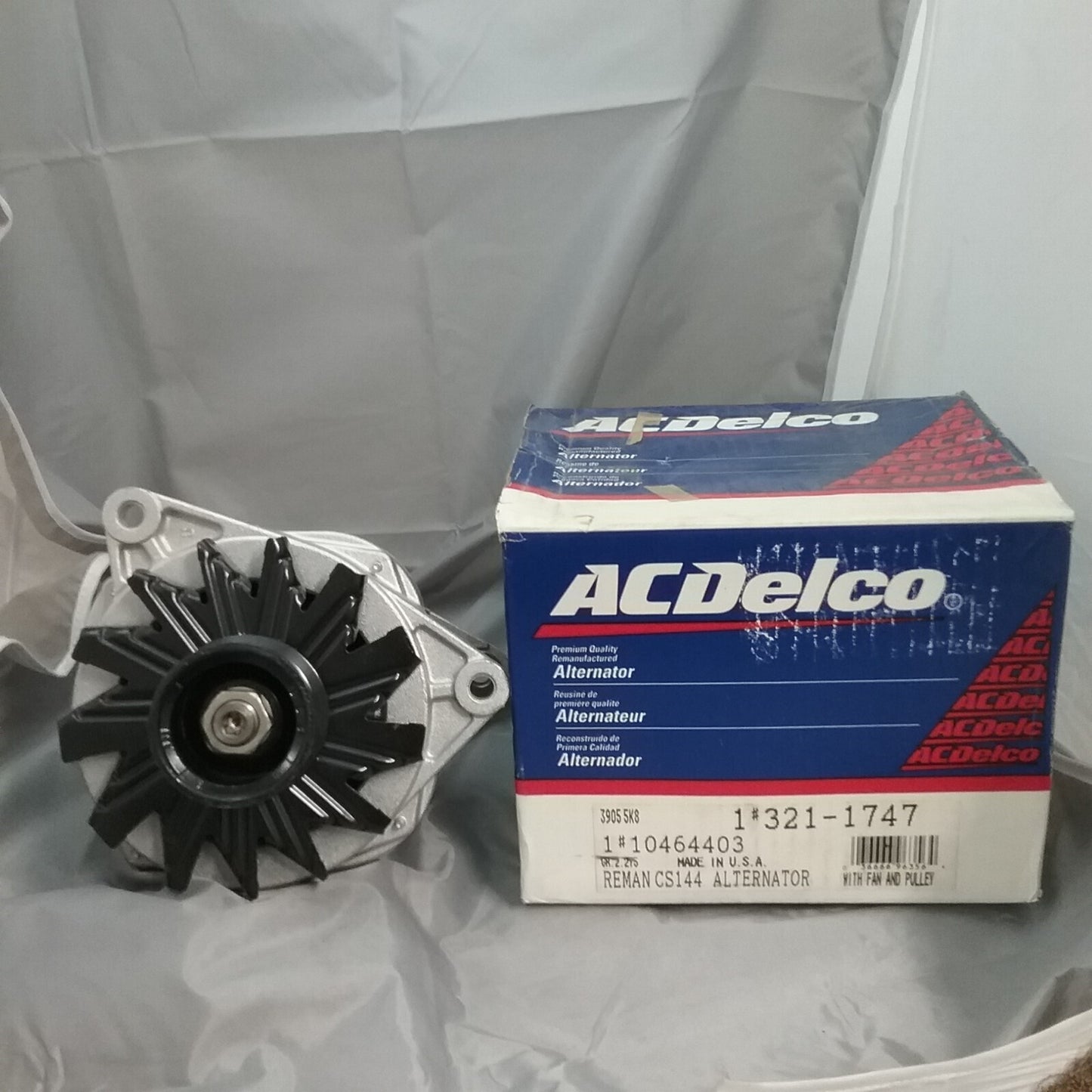 NEW ACDELCO 321-1747 Alternator Assembly, Remanufactured GM 10464403, 19244775