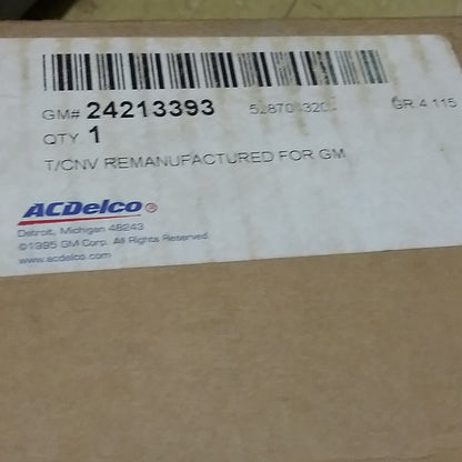 NEW ACDELCO 24213393 REMANUFACTURED AUTOMATIC TRANSMISSION TORQUE CONVERTER