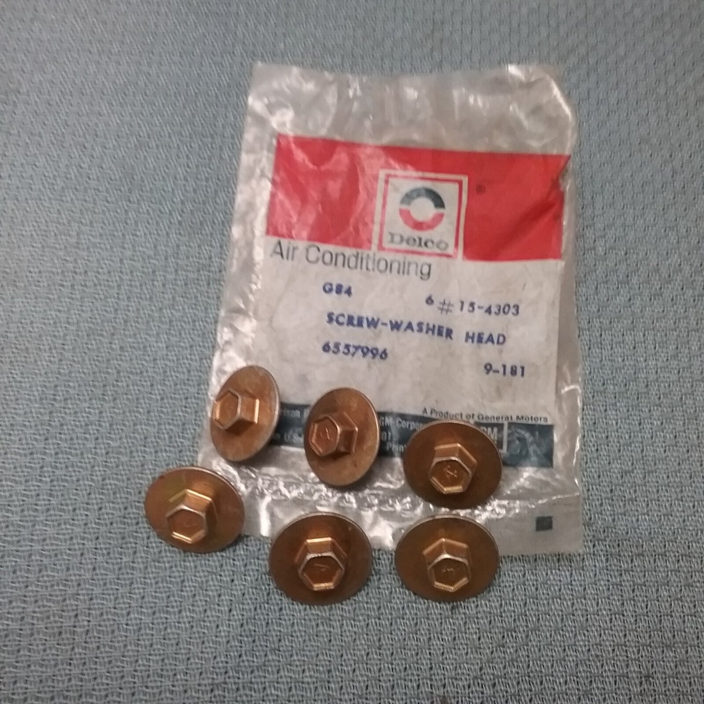 QTY 6 NEW ACDELCO 15-4303 A/C DRIVE BELT IDLER PULLEY BOLT GM 6557996