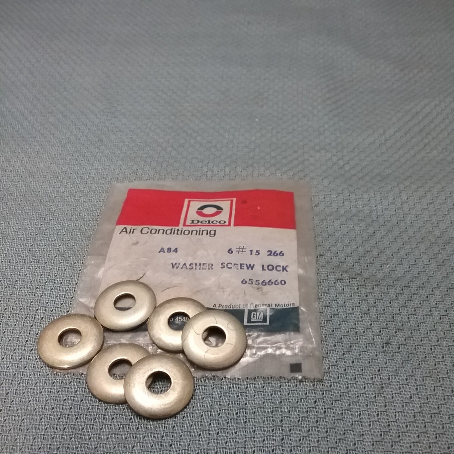 QTY 6 NEW ACDELCO 15-266 Radial Comp Dr Pulley Rim Mount Screw Washer GM 6556660