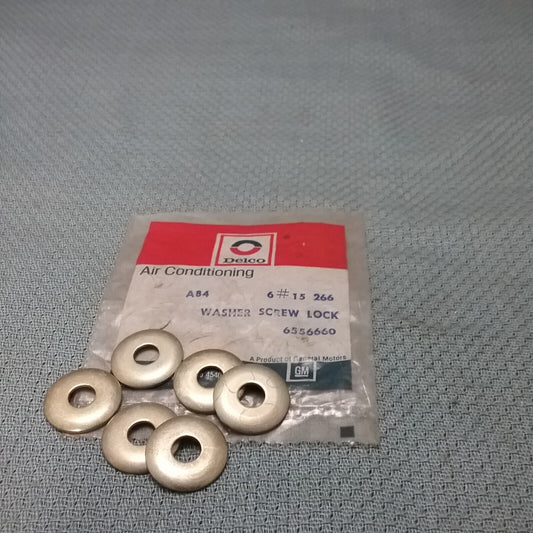 QTY 6 NEW ACDELCO 15-266 Radial Comp Dr Pulley Rim Mount Screw Washer GM 6556660