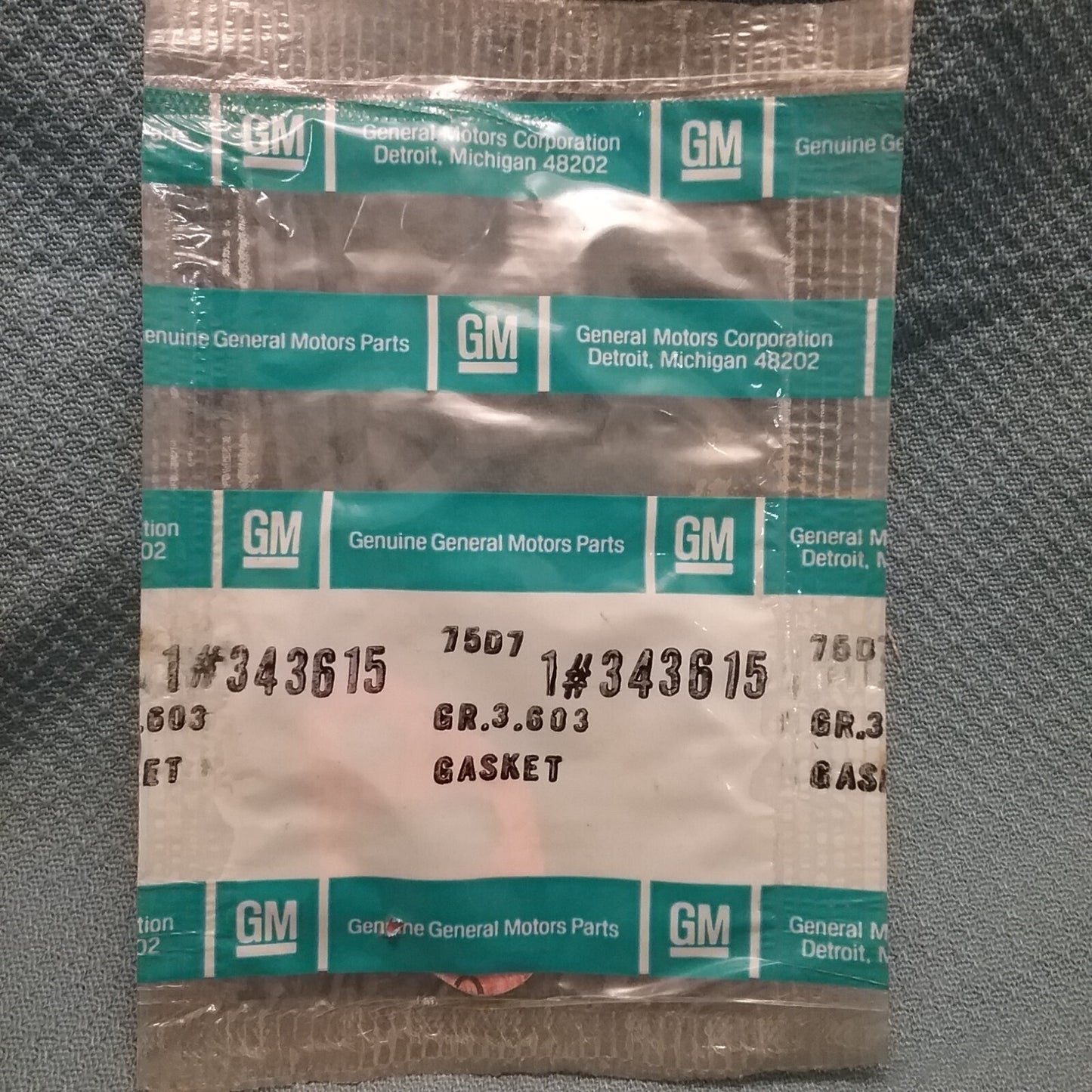 NEW GENUINE GM 343615 Gasket, Choke Tube