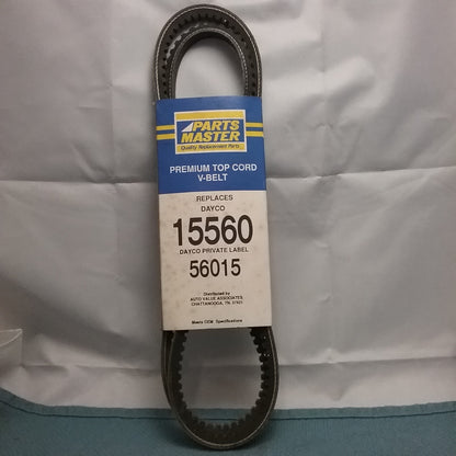 NEW PARTS MASTER REPLACES GOODYEAR 15565, GATES 7560, DAYCO 15560/56015 V-BELT