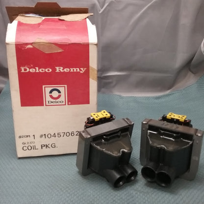 NEW DELCO REMY 10457062 COIL PACKAGE, SET OF TWO GM 10457062