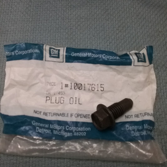 NEW GENUINE GM 10017615 Plug, Oil Pan Drain