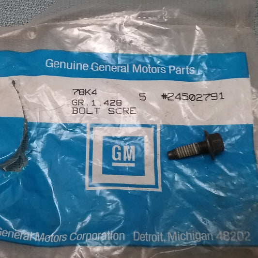 NEW GENUINE GM 24502791 BOLT/SCREW, OIL PAN