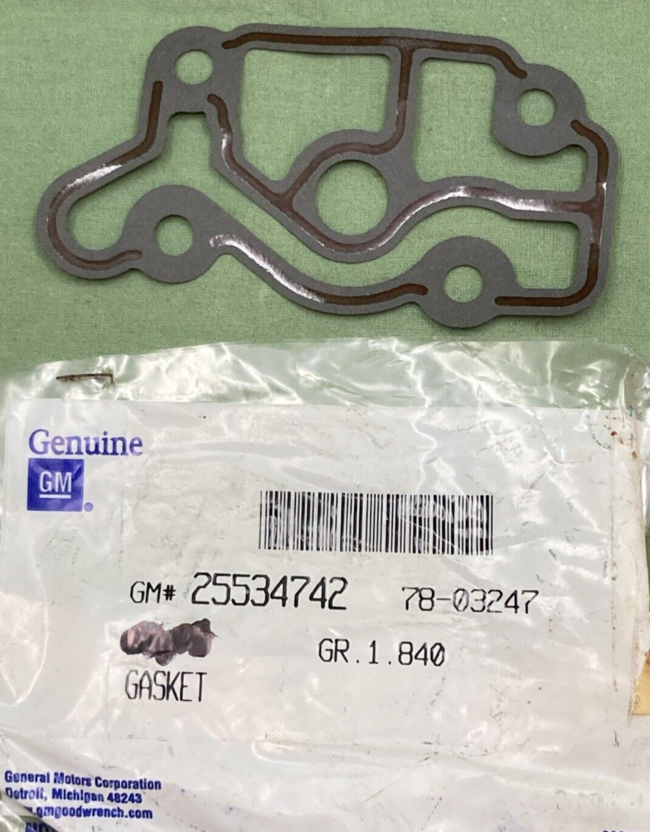 QTY 3 NEW GENUINE GM 25534742 Gasket, Oil Filter Adapter
