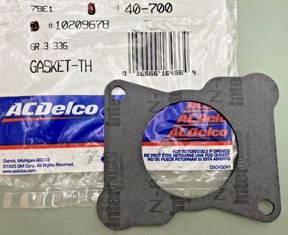 QTY 2 NEW ACDELCO 10209678 Gasket, Throttle Body GM 10209678