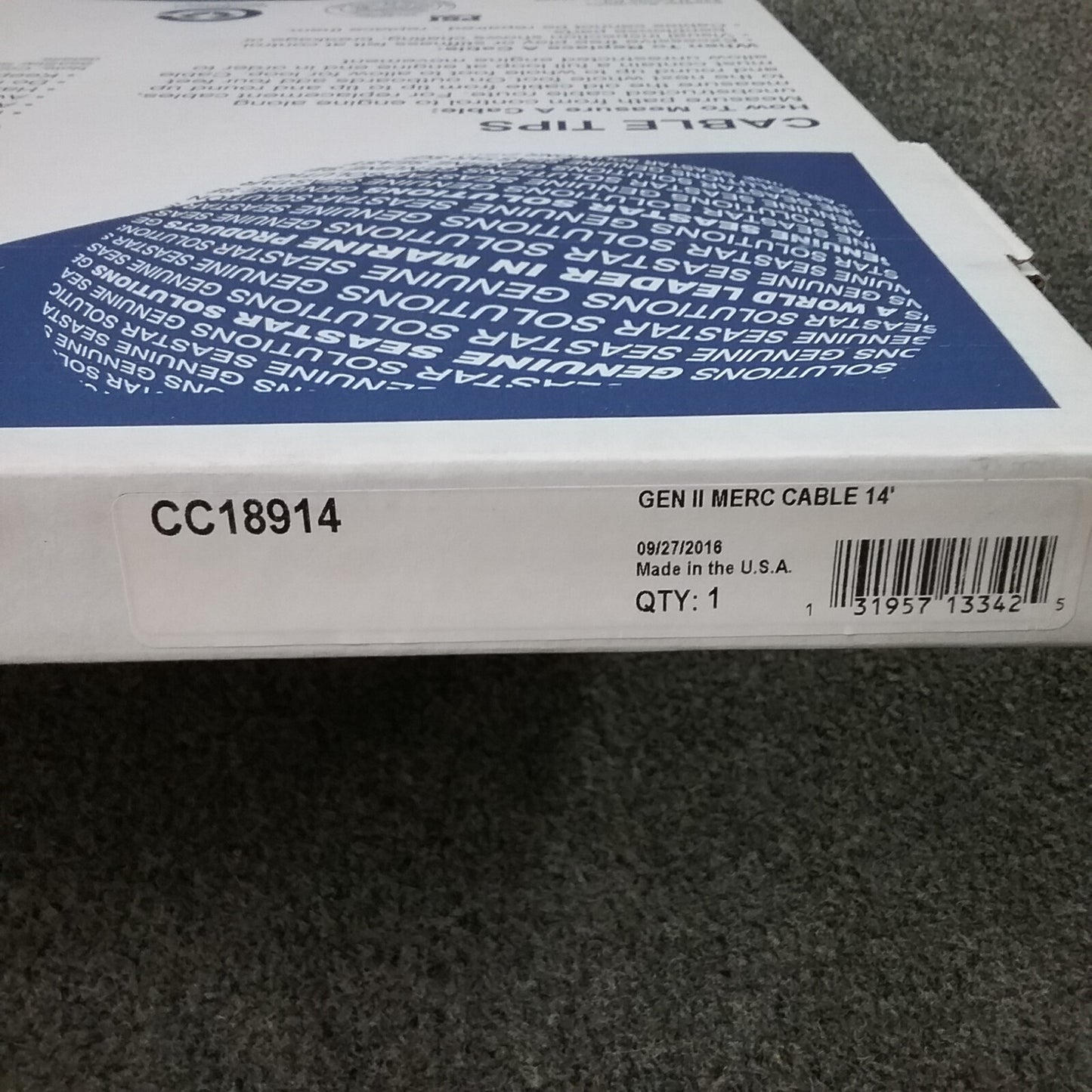 NEW SEASTAR SOLUTIONS CC18914 Control Cable, Gen II Mercury Series, 14'