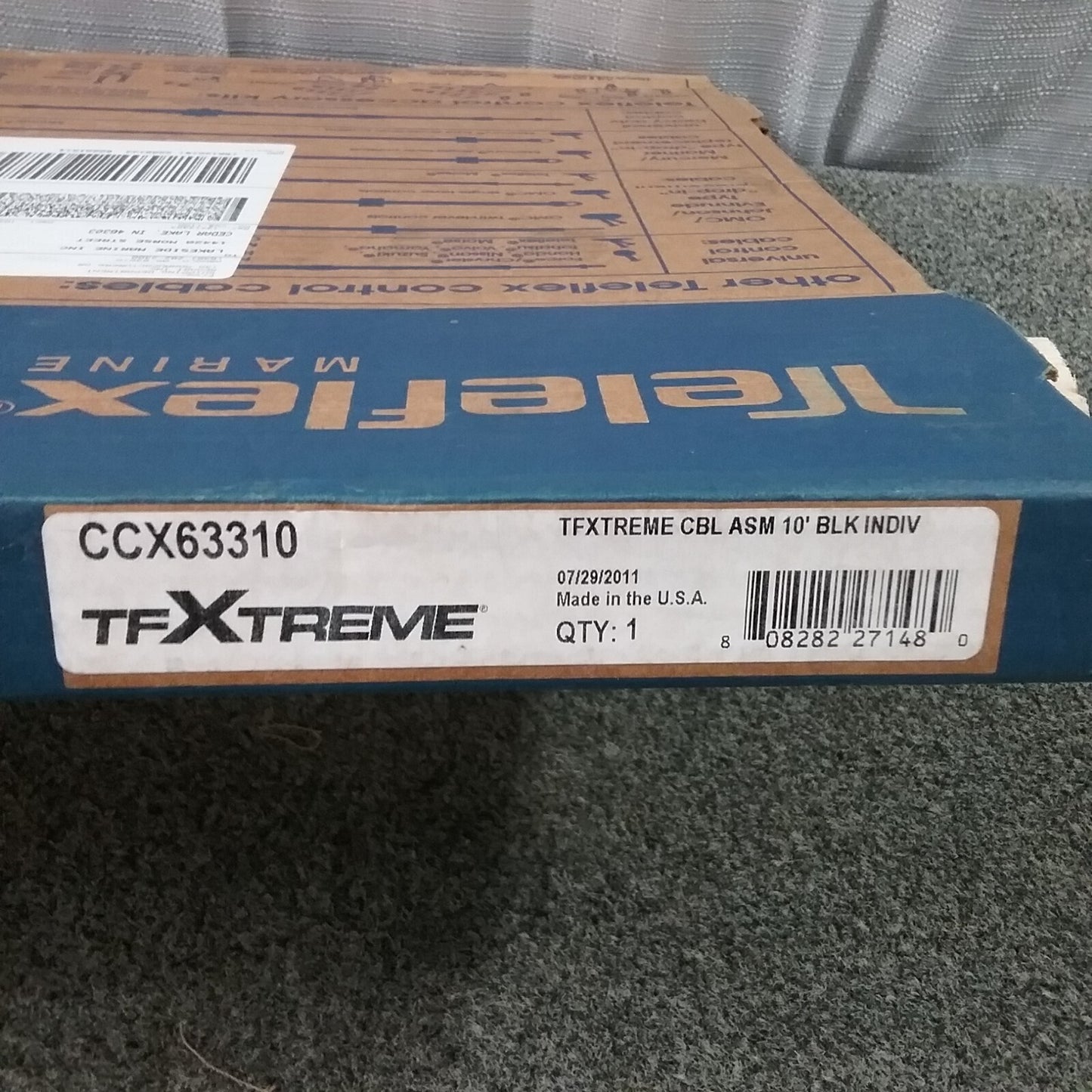NEW TELEFLEX CCX63310 Control Cable Assembly, 3300 TFXtreme, 10'